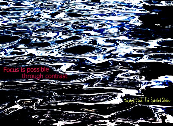 Focus is possible through contrast